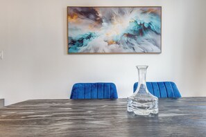 My favorite art piece in our home is the one at our dinning table.
