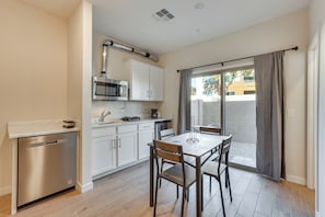 Kitchenette | Drip Coffee Maker | Dishwasher | 2-Burner Hot Plate