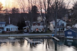 Front of the house on the lake
