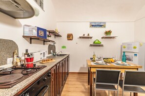 Kitchen and dining area