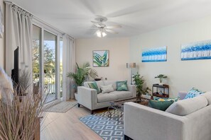 Spacious living room space for entertaining and relaxation