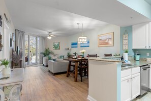 Spacious Kitchen, Dining and Living Room 