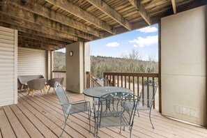 Lounge the day away or dine alfresco on the spacious deck