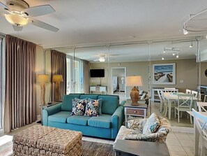 Living Area with Sleeper Sofa