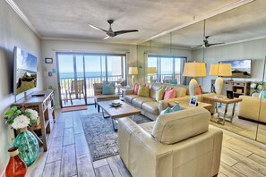 Living Room with Balcony Access