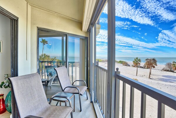 Private Balcony with Beach Views