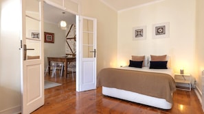 A soft color palette and warm lighting make this bedroom a peaceful retreat. #RelaxationMode #StylishStay #Portugal #PT #Lisbon