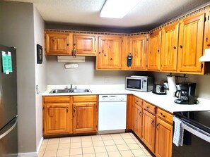 Kitchen with full size appliances