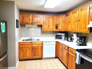 Kitchen with full size appliances