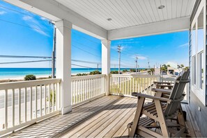 Enjoy your morning coffee or an evening cocktail on the expansive balcony overlooking the Gulf of Mexico!