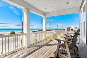 Enjoy your morning coffee or an evening cocktail on the expansive balcony overlooking the Gulf of Mexico!