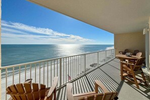 San Carlos 1402, Oversized balcony. Gulf Shores, Alabama Sleeps 4. Managed by Island Rentals