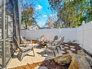 Back yard fire pit