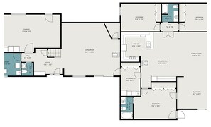 Renters have private use of the house. 