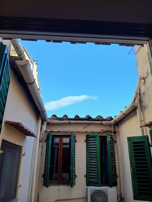 Blick aus dem Schlafzimmer