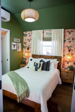 Cowboys and girls of all ages will love this cozy western-inspired bedroom.