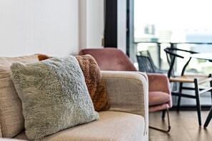 Cozy living area for the guests to relax