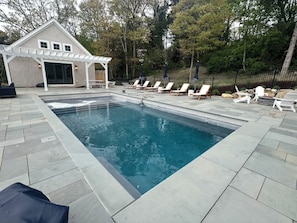 The pool is in!