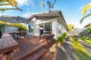 Balcony off the front of the house
