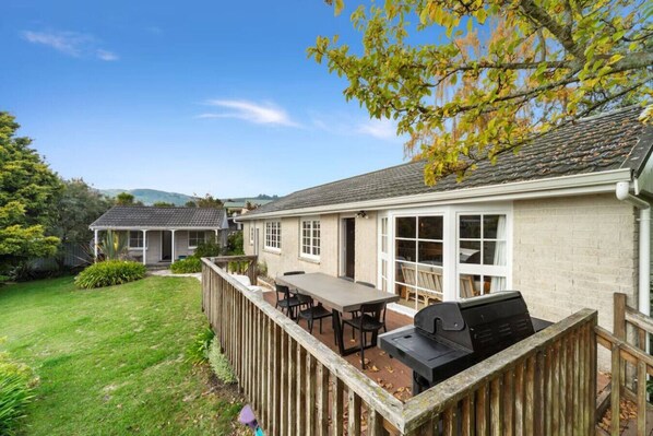 Property building with garden & deck