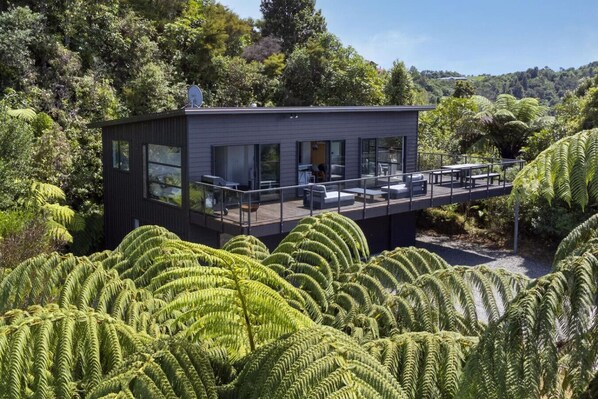 Property building with a scenic view