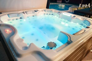 A hot tub experience like no other, where relaxation meets luxury.