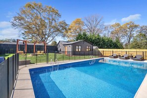 Free private access to a full sized pool & loungers, grill, and outdoor firepit all within a fully-fenced yard for your furry friends to roam as well! Incredible space for a 1-bedroom place!