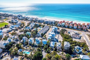 Aerial View of Home just Minutes to the Beach