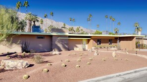 The desert Zen garden in the front yard. 