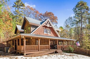 Huge wrap around porch for your enjoyment! So peaceful!