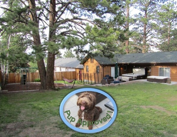 All members of the family will love the private backyard!
