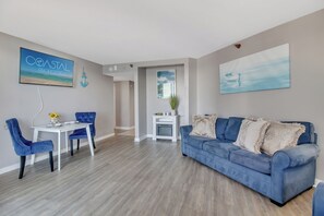 Unwind in the cozy living area perfect for relaxation!