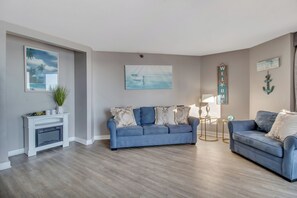 Unwind in the cozy living area perfect for relaxation!