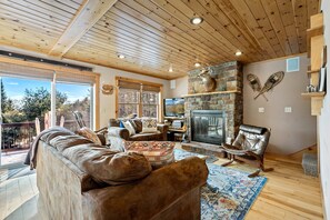 Spend your mornings with coffee and your evenings with laughter in this cozy space.
