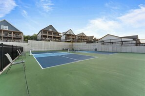Serve up some fun on the well maintained tennis courts, perfect for a friendly match or serious play