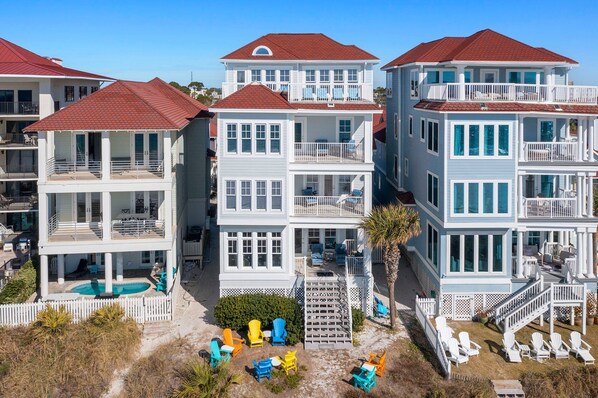Sea Glass - Gulf Front Vacation Rental House with Private Pool in Miramar Beach, Shipwatch - Five Star Properties Destin / 30A