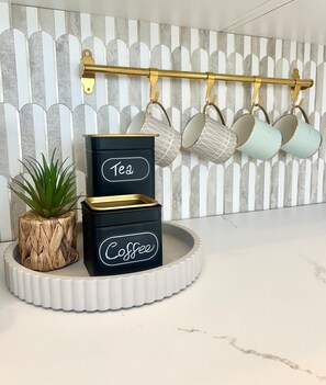 Coffee / Tea Station - Breville Kettle & Toaster / Nespresso Coffee Machine