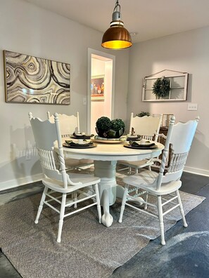 Lower level dining area