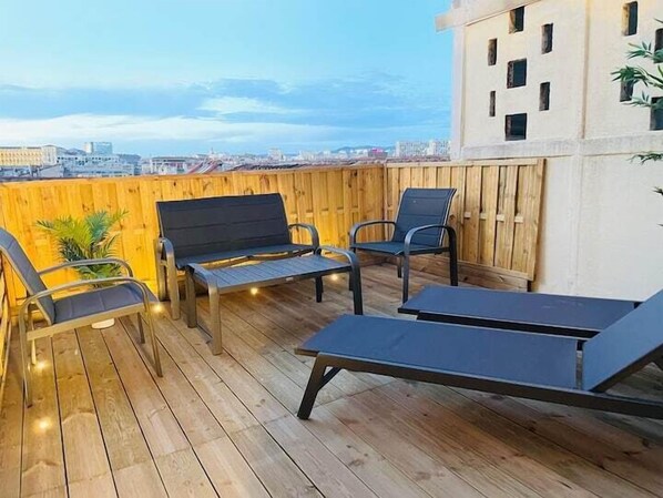 terrace, view, garden furniture (1)