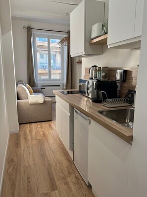 kitchen, sofa
