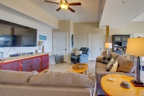 Living Room | Queen Sleeper Sofa | Smart TV w/ Streaming Services