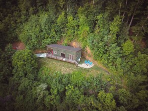 Drone photo of the exterior
