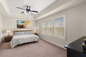 Primary bedroom with smart tv