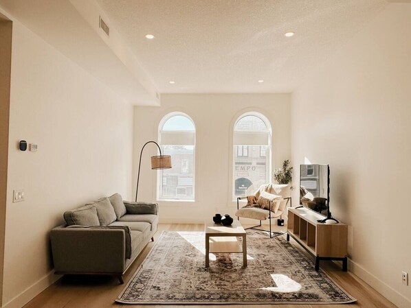 Luxe, modern living room.