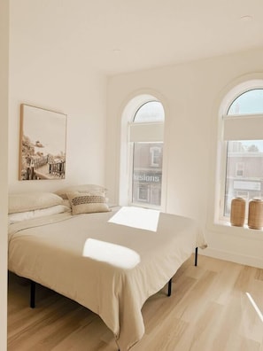 King bed with a modern touch of simplicity