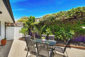 Outdoor dining area