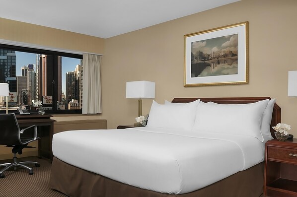Bedroom with a comfortable King size bed