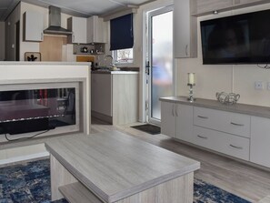 Open plan living space | Seascape Lodge, Sandown