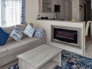 Open plan living space | Seascape Lodge, Sandown