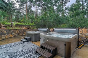 Enjoy TWO Hot Tubs during your stay